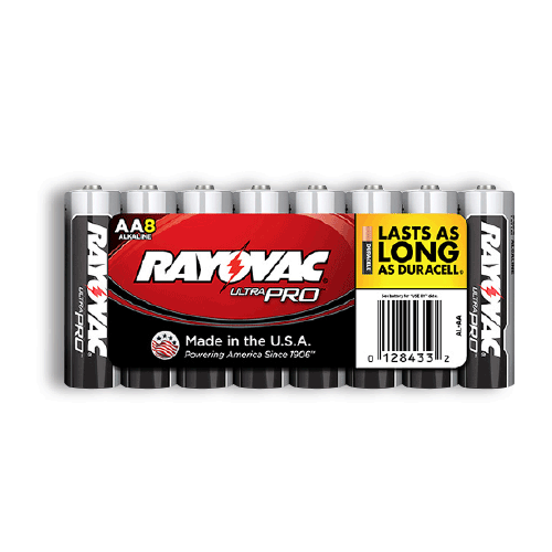 Rayovac AL-AA Industrial Alkaline Batteries - AA, 8 Pack